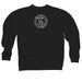 Pharaoh's Horses, a Black Midweight Crewneck Sweatshirt (back-view)