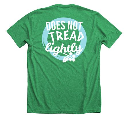 tread lightly&nbsp;, a Heather Kelly Premium Unisex Tee (back-view)