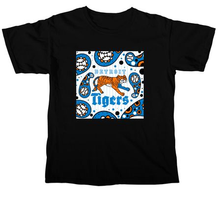 Chainmail Mascots - Detroit Tigers, a Black Comfort Colors Unisex Tee