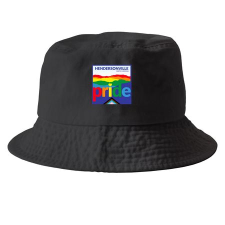 Bucket Hat, a Black Printed Bucket Hat