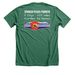 SoCo Turtle Club, a Heather Grass Green Premium Unisex Tee (back-view)