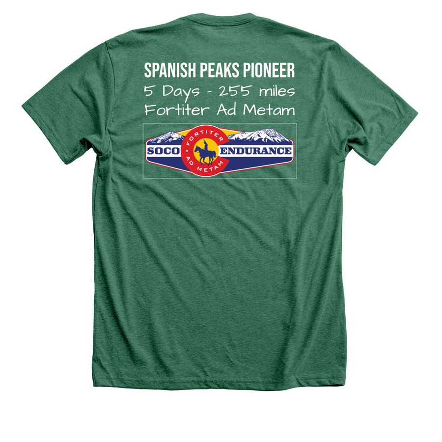 SoCo Turtle Club, a Heather Grass Green Premium Unisex Tee (back-view)
