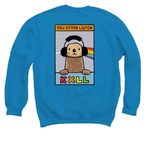 KXLL Otter - Pat Race, a Sapphire Crewneck Sweatshirt (back-view)