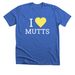 I Heart Mutts!, a Heather True Royal Premium Unisex Tee