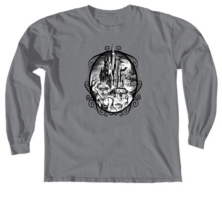 Pug-O-Ween 2026, a Granite Comfort Colors Long Sleeve Tee