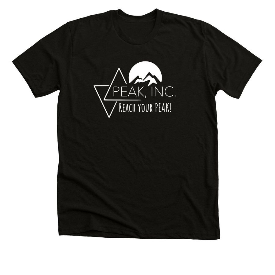 PEAK, a Black Heather Premium Unisex Tee