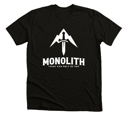 Monolith Official Player Shirts 2, a Solid Black Blend Premium Unisex Tee