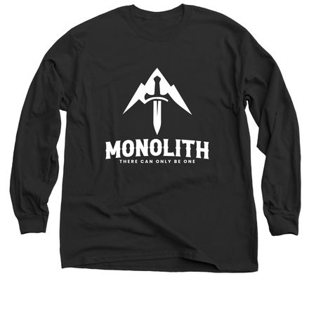 Monolith Official Player Shirts 2, a Black Classic Long Sleeve Tee
