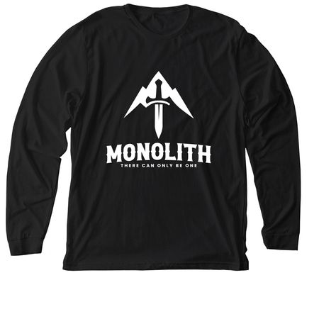 Monolith Official Player Shirts 2, a Solid Black Blend Premium Long Sleeve Tee