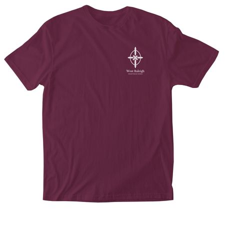 PCM, a Maroon Softstyle Cotton Tee