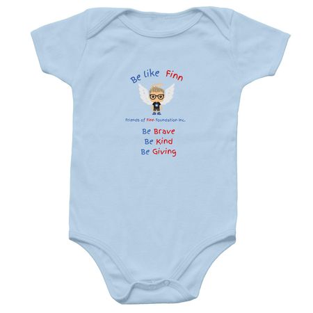 Be Like Finn Baby, a Light Blue Infant Onesie
