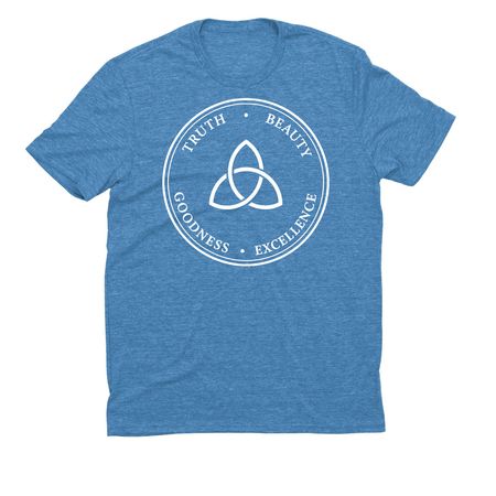 House Beauty, a Azure Blue Allmade Eco Triblend Unisex Tee