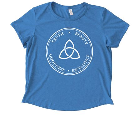 House Beauty, a Azure Blue Allmade Eco Triblend Women?s Scoop Neck Tee