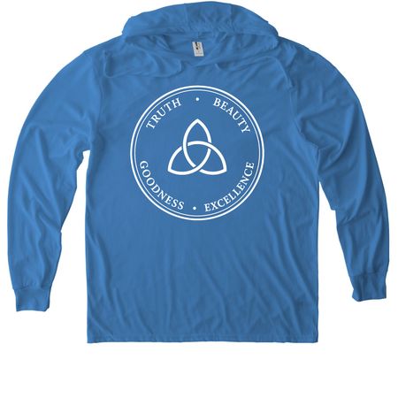 House Beauty, a Azure Blue Allmade Eco Triblend Hoodie Tee