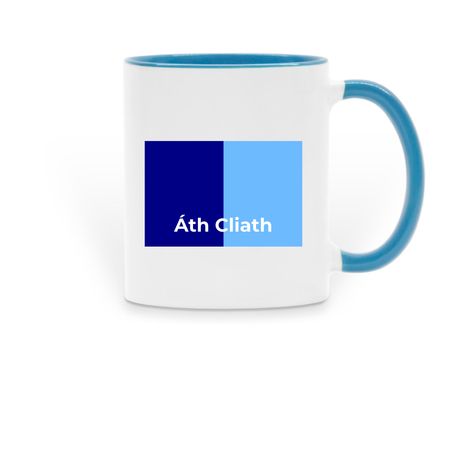 ?th Cliath, a Light Blue Two-Tone Ceramic Mug