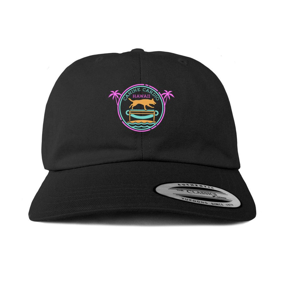 Canine Cardio Hawaii, a Black Printed Classic Baseball Cap