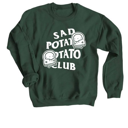 sad potato potato club crew neck, a Forest Crewneck Sweatshirt