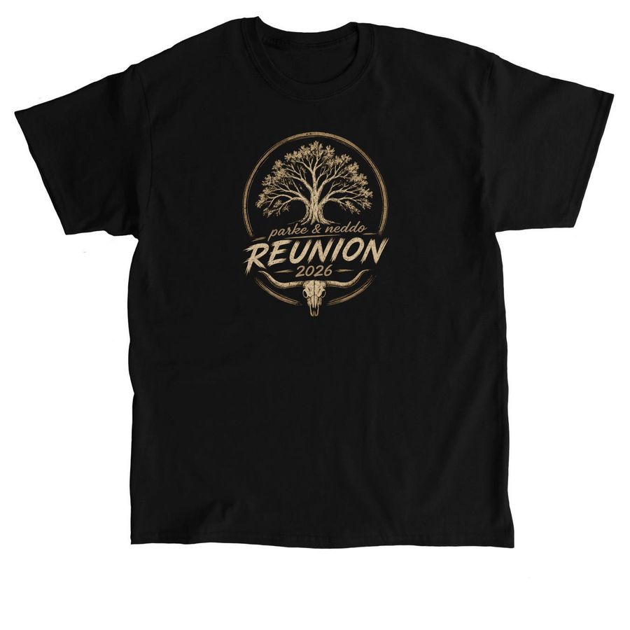 Parke & Neddo Reunion 2026 Tee, a Black Classic Unisex Tee