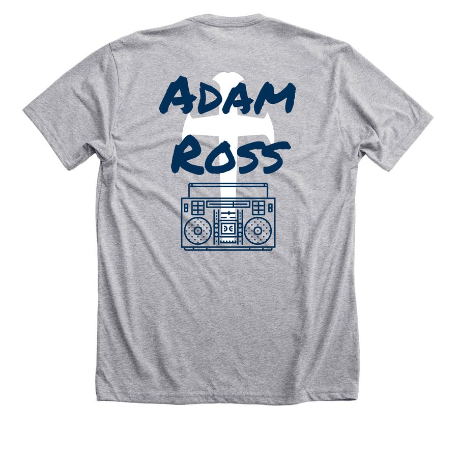 SWAG, a Athletic Heather Premium Unisex Tee (back-view)