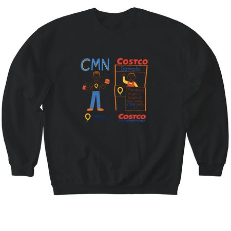 Costco & Samples, a Black Softstyle Crewneck Sweatshirt