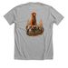 Caliber, a Athletic Heather Premium Unisex Tee (back-view)