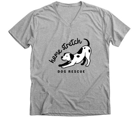 Home Stretch Dog Rescue, a Athletic Heather Premium V-Neck Tee