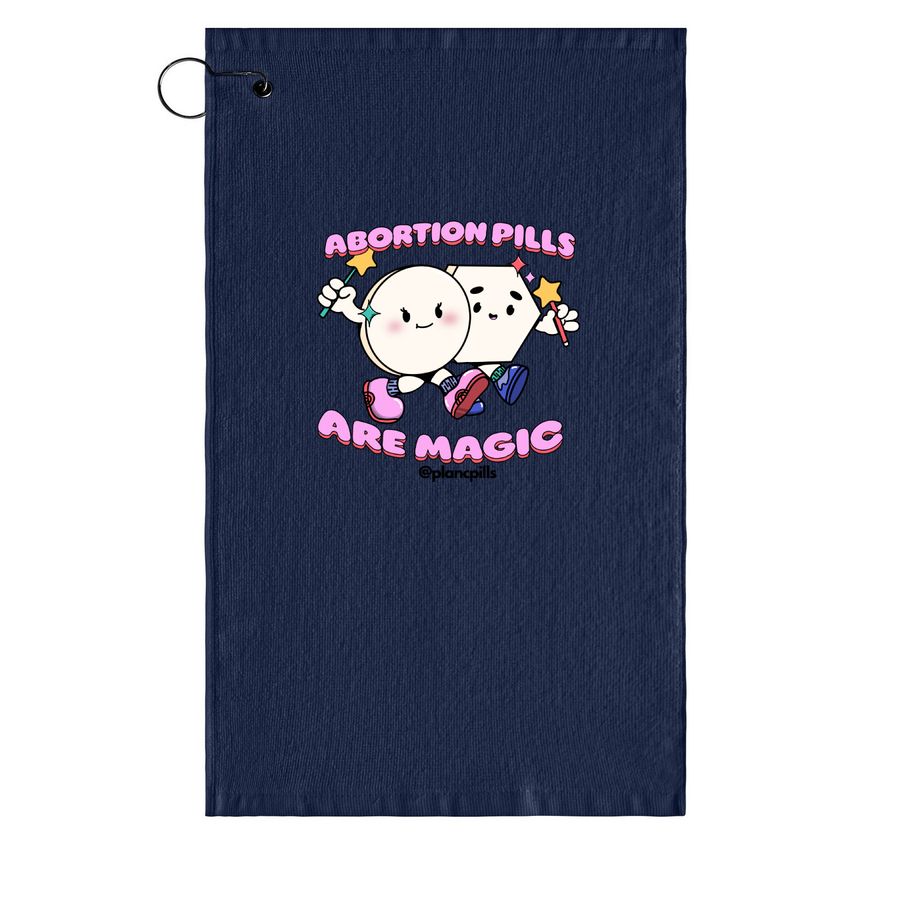 Power in Your Hands, a Navy Golf Towel