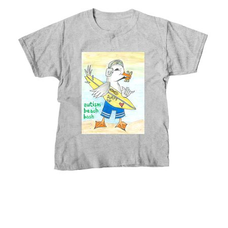 Winning T-Shirt Design, a Sport Grey Youth Unisex Tee
