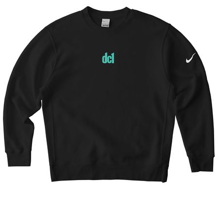 dc1 nike, a Black Nike Club Fleece Crewneck Sweatshirt