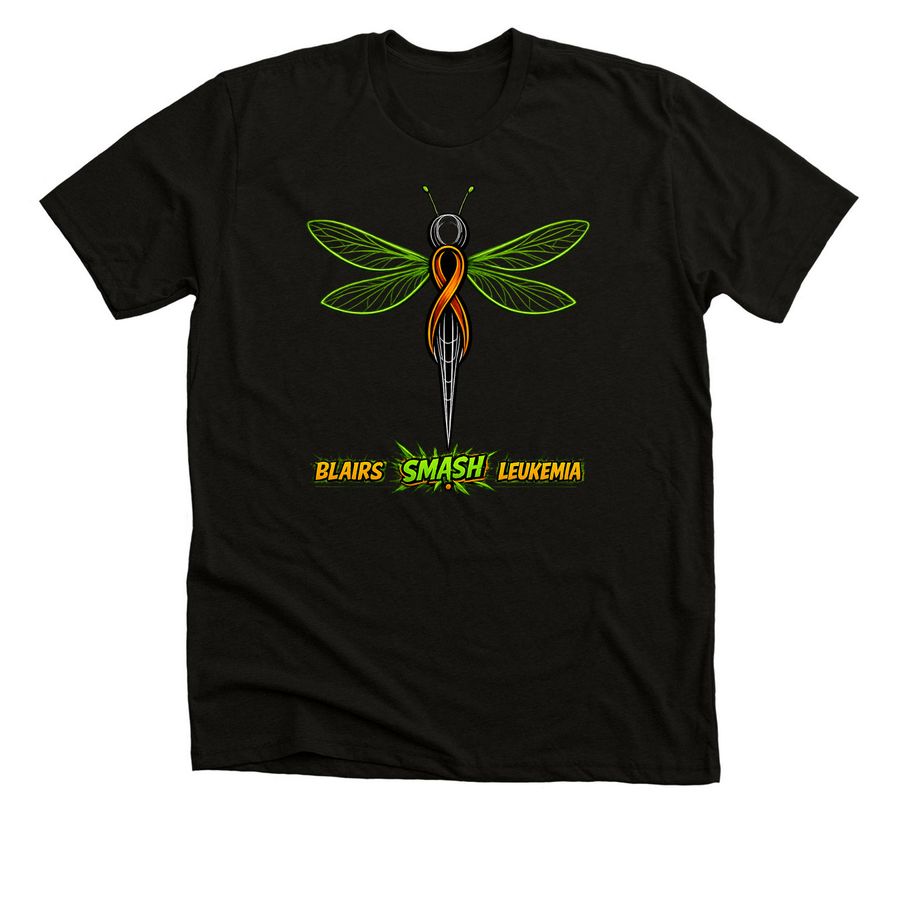 JohnMark SMASH AEL Leukemia, a Solid Black Blend Premium Unisex Tee
