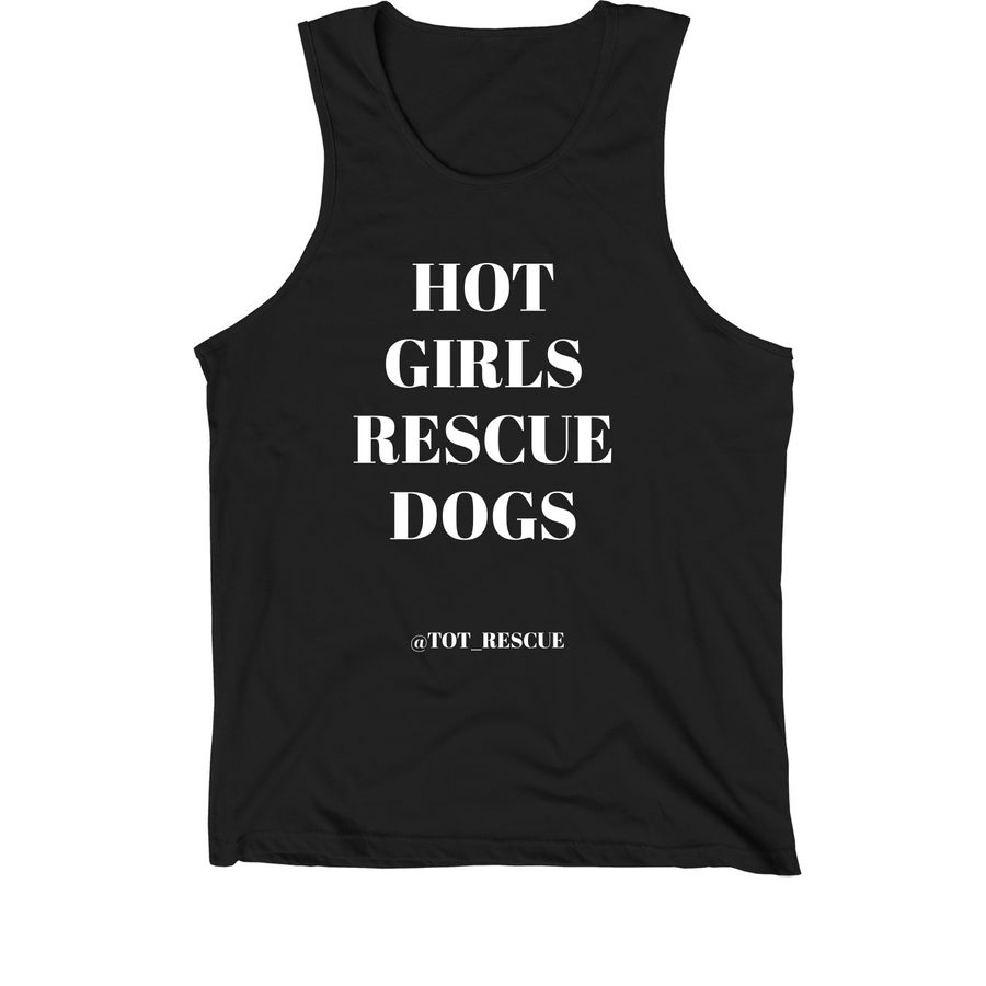 HOT GIRLS TANK, a Black Premium Cotton Tank