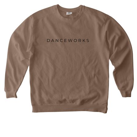 Danceworks Clean, a Espresso Comfort Colors Crewneck Sweatshirt