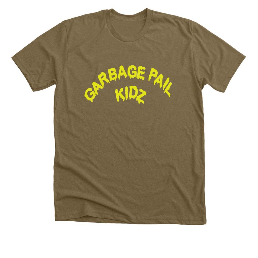 GPK-Scrapyard Scott, a Heather Olive Premium Unisex Tee