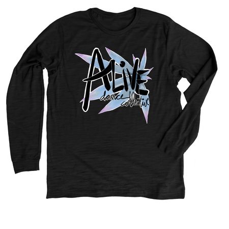 Alive Shirts, a Solid Black Blend Premium Long Sleeve Tee