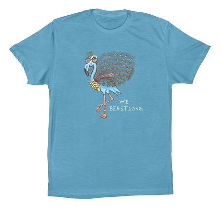 Pablo, a Ocean Blue Premium Cotton Tee