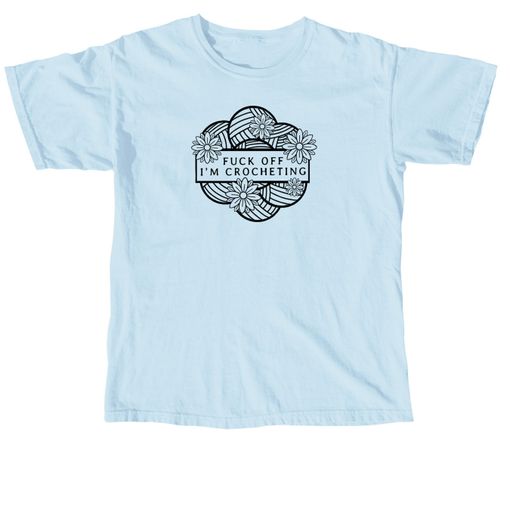 F-Off Outline! Chambray Comfort Colors Tee