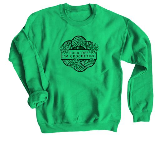 F-Off Outline! Irish Green Sweatshirt