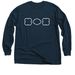 The Boathouse is BACK!&nbsp; (white logo), a Navy Classic Long Sleeve Tee