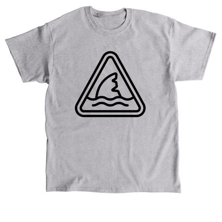 SHARK WARNING, a Sport Grey Classic Unisex Tee