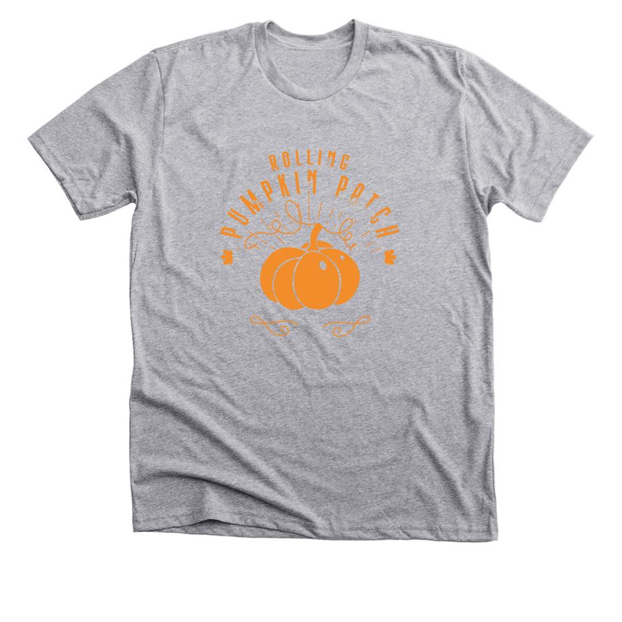 The Rolling Pumpkin Patch, a Athletic Heather Premium Unisex Tee