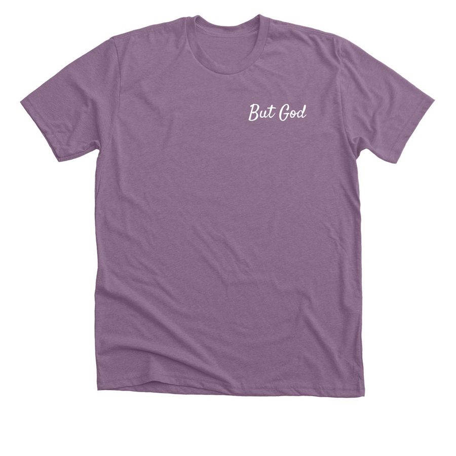 But God, Support Ashley's Hope, a Heather Purple Premium Unisex Tee