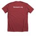 To rescue and find loving homes for Samoyed?s, a Heather Canvas Red Premium Unisex Tee (back-view)