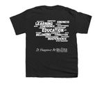 Hill View Montessori Store, a Black Youth Unisex Tee (back-view)