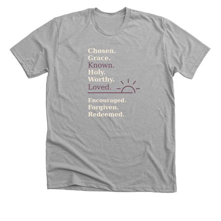 I AM 2, a Athletic Heather Premium Unisex Tee