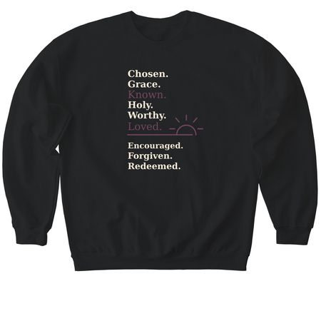 I AM 2, a Black Softstyle Crewneck Sweatshirt