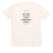 Every Step Matters, a Heather Natural Premium Unisex Tee (back-view)