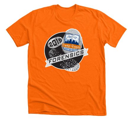 CQKC Throwback Classics - 2015 Adult&nbsp;, a Neon Orange Premium Unisex Tee
