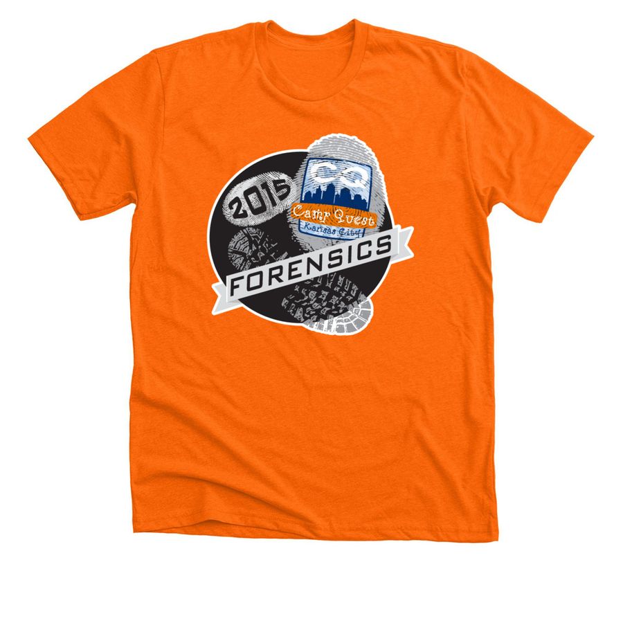 CQKC Throwback Classics - 2015 Adult&nbsp;, a Neon Orange Premium Unisex Tee