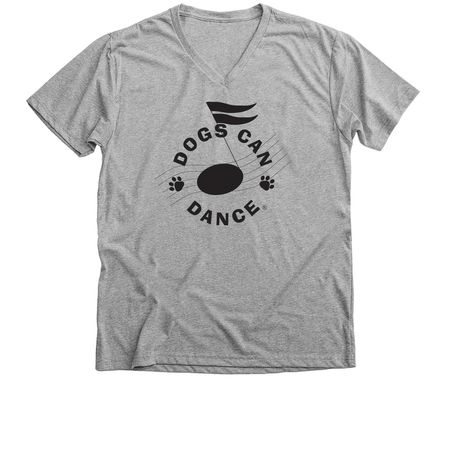 Dogs Can Dance 2026, a Athletic Heather Premium V-Neck Tee