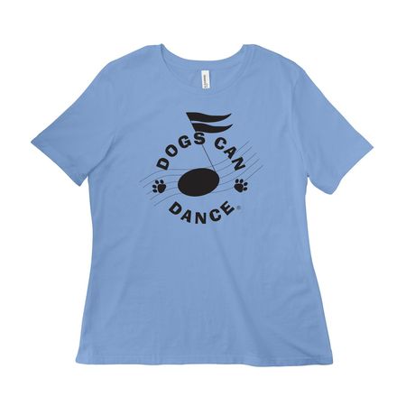 Dogs Can Dance 2026, a Carolina Blue Women?s Relaxed Cotton Tee